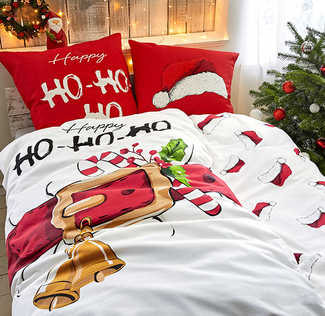 Pościel dwustronna z zimowym nadrukiem