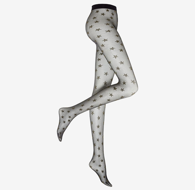 Rajstopy 40den w połyskujące gwiazdy