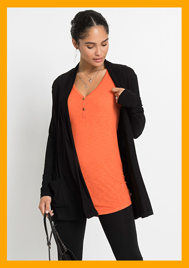 Długi shirt z guzikami