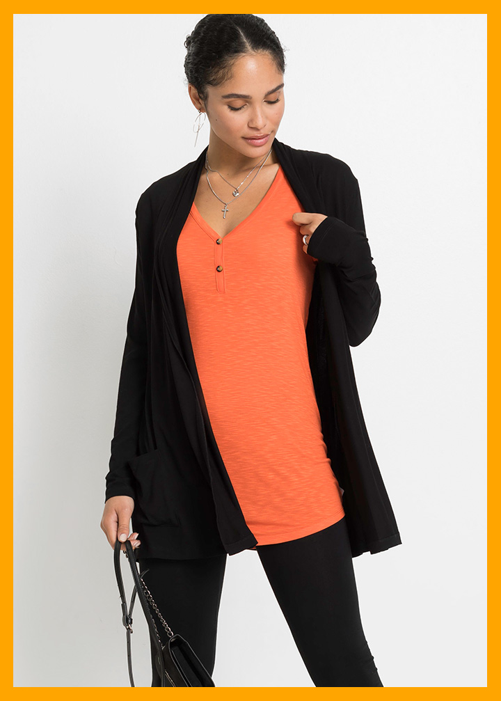 Długi shirt z guzikami