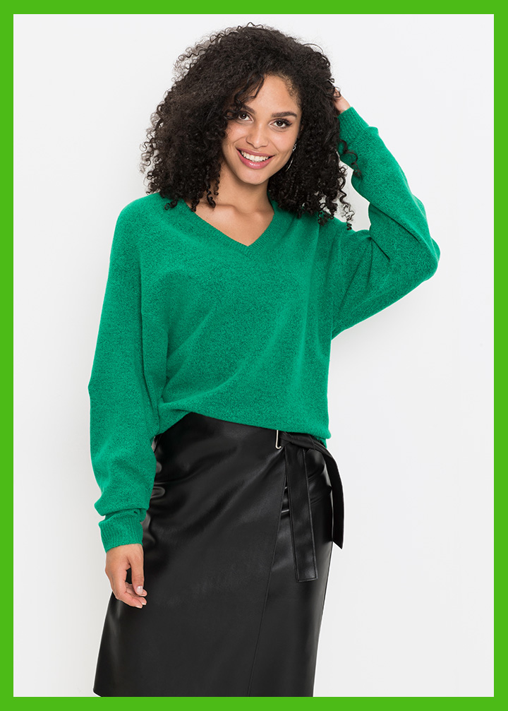 Sweter dzianinowy oversize